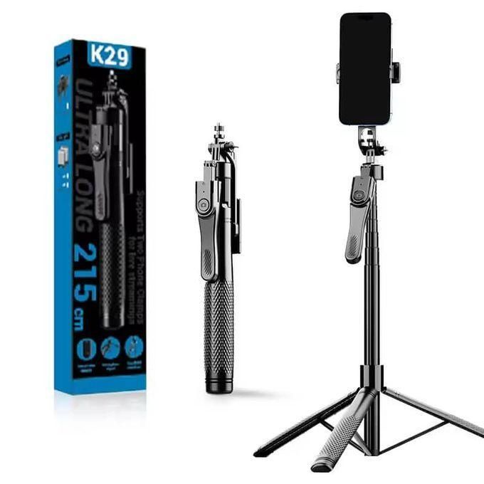 K29 Ultra Long 215cm Selfie Stick Tripod - Image 2