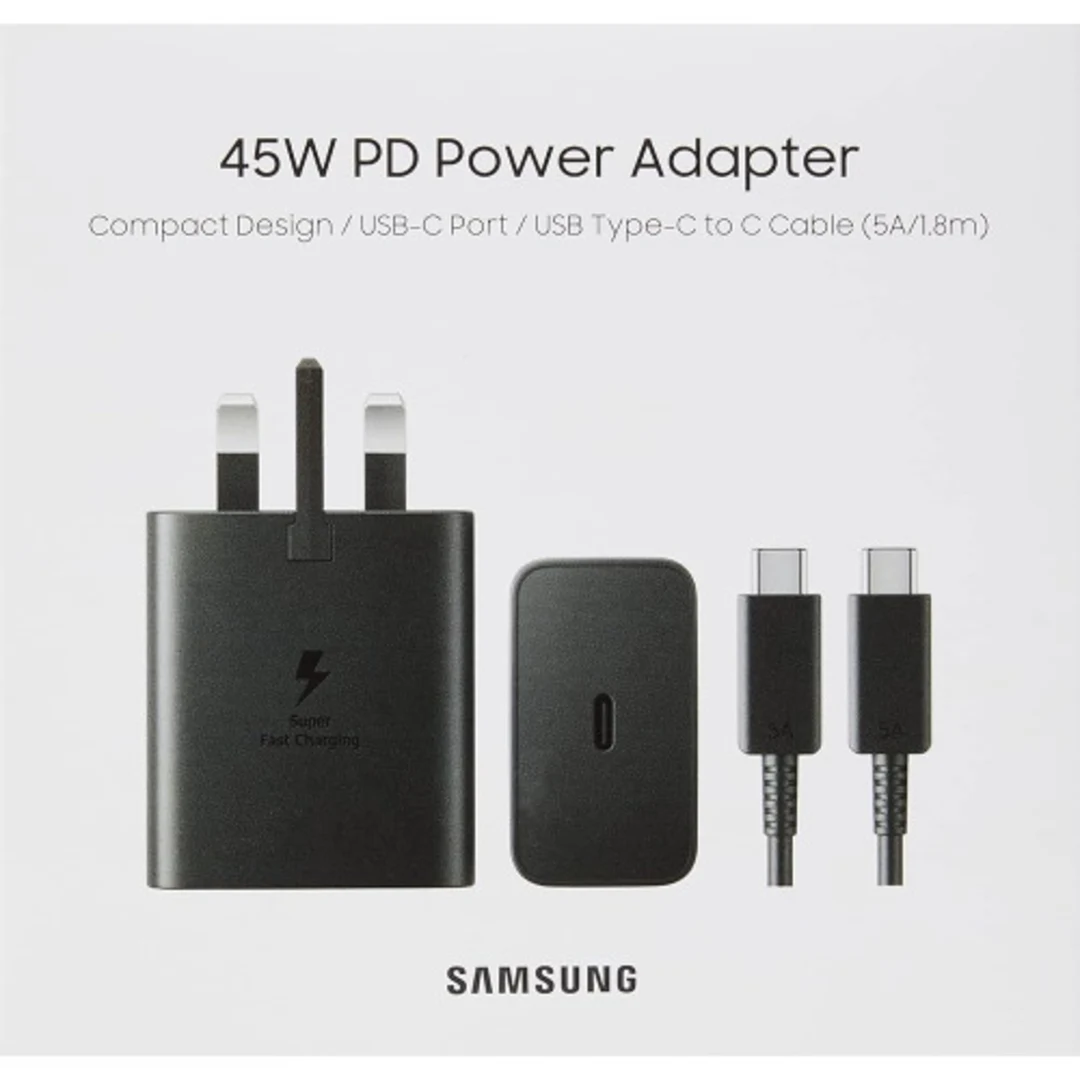 Samsung Type C Fast Charger 45w - Adapter With Type C To C Cable