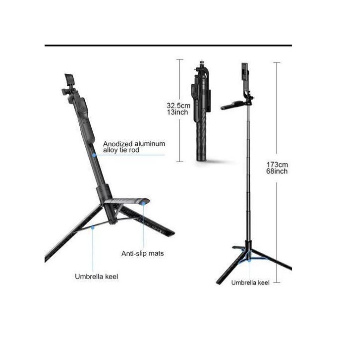 K29 Ultra Long 215cm Selfie Stick Tripod - Image 5
