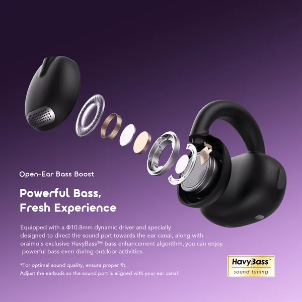ORAIMO OPENSNAP Clip-On Open-Ear True Wireless Earbuds - Image 8