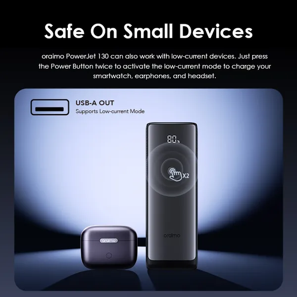 ORAIMO POWERJET 27600mAh 130W Power Bank for Laptops and Phone - Image 5