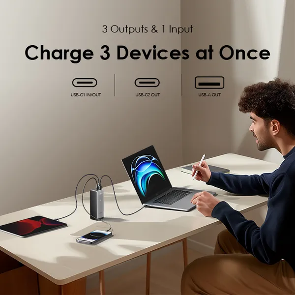 ORAIMO POWERJET 27600mAh 130W Power Bank for Laptops and Phone - Image 4