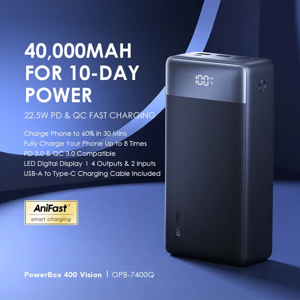 ORAIMO POWERBOX 40000mAh 22.5W Power Bank - Image 11