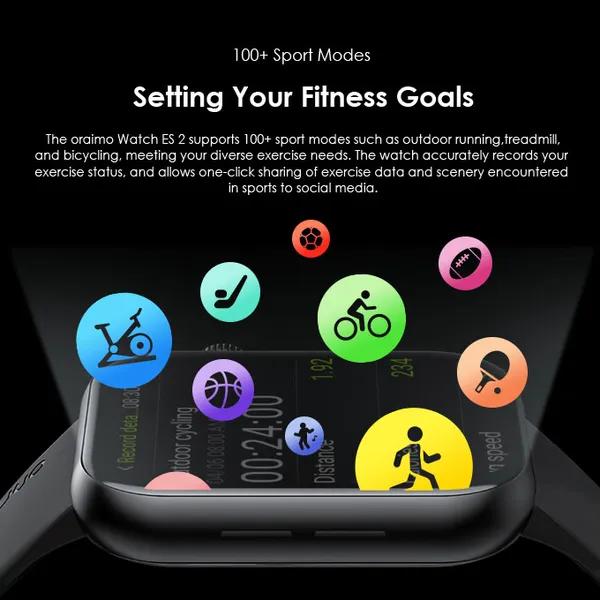 ORAIMO Watch ES 2 1.95″ AMOLED IP68 Smart Watch - Image 6
