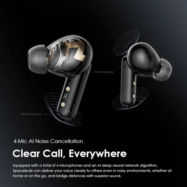 ORAIMO SPACEBUDS Hybrid ANC True Wireless Earbuds Customized Voice Prompt - Image 4