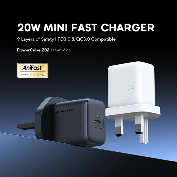 ORAIMO Type C- TYPE C 20W Compatible Charger Kit - Image 6