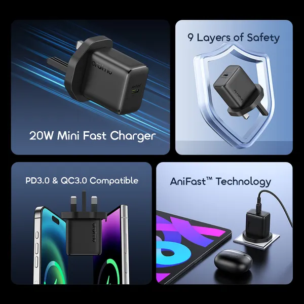 ORAIMO Type C- TYPE C 20W Compatible Charger Kit - Image 5