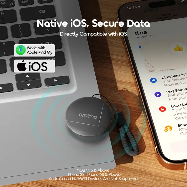 ORAIMO OTag IP65 Waterproof iOS Item Locator - Image 7