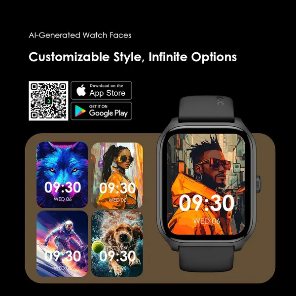 ORAIMO WATCH 5 Lite 2.01" HD IP68 Smart Watch - Image 4